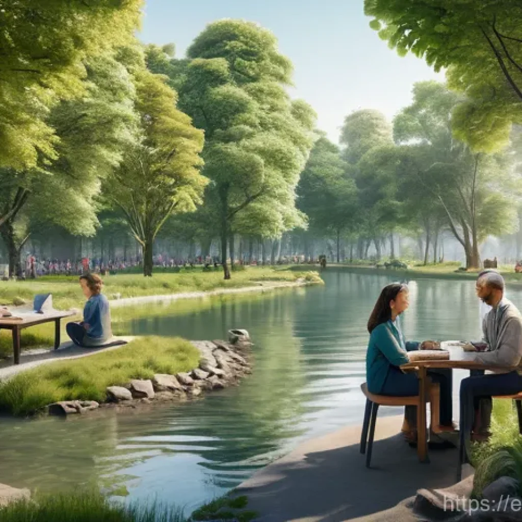 환경영향평가 보고서 작성 요령 - **Prompt 1: A Vision of Sustainable Future**
    A wide-angle, realistic photo capturing a diverse g...