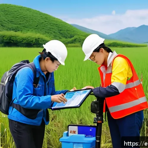 환경영향평가 실무에서 피해야 할 실수 - A detailed scene of environmental professionals conducting a comprehensive field survey in a natural...